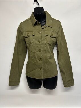 Sanctuary Olive Green Military Field Jacket size small